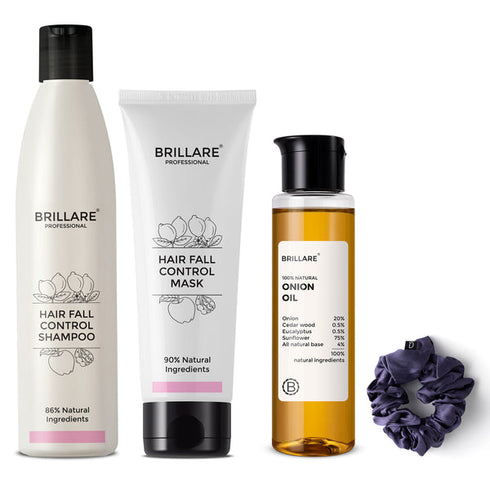 Brillare Hair Fall Control Shampoo Conditioner and Onion Hair Oil